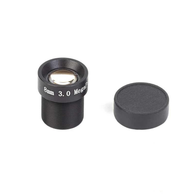Xenocam 1/2.7" CCTV 8mm 3.0 Megapixel Board Lens Black for Security Camera - Image 1